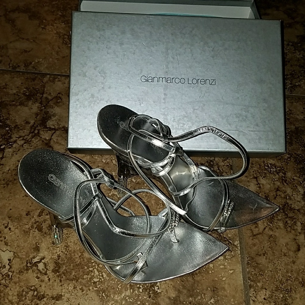 Brand New Gianmarco Lorenzi strappy heels.
